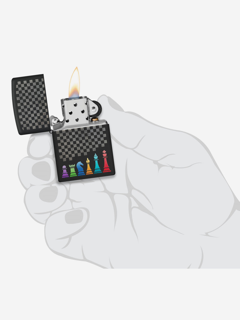 Зажигалка бензиновая ZIPPO 48662 Chess Pieces