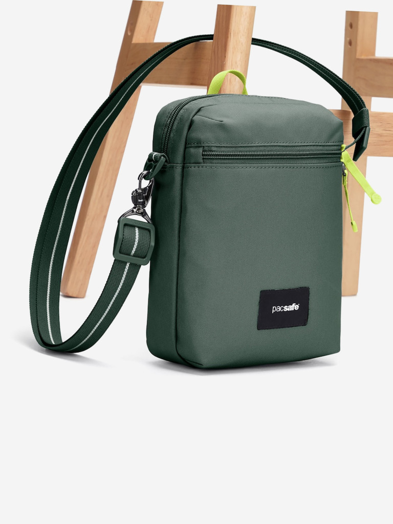 Сумка антивор Pacsafe GO Festival Crossbody, зеленый, 4,5 л.