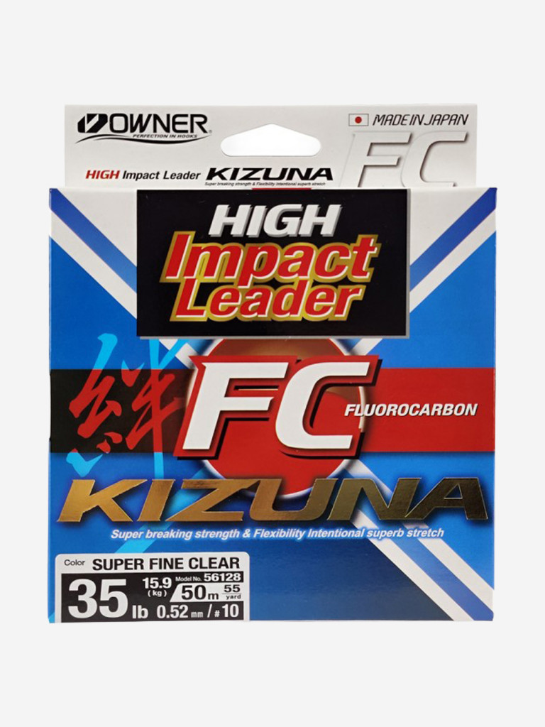 Леска Kizuna FC super clear OWNER 50м 0.52мм 15.88кг