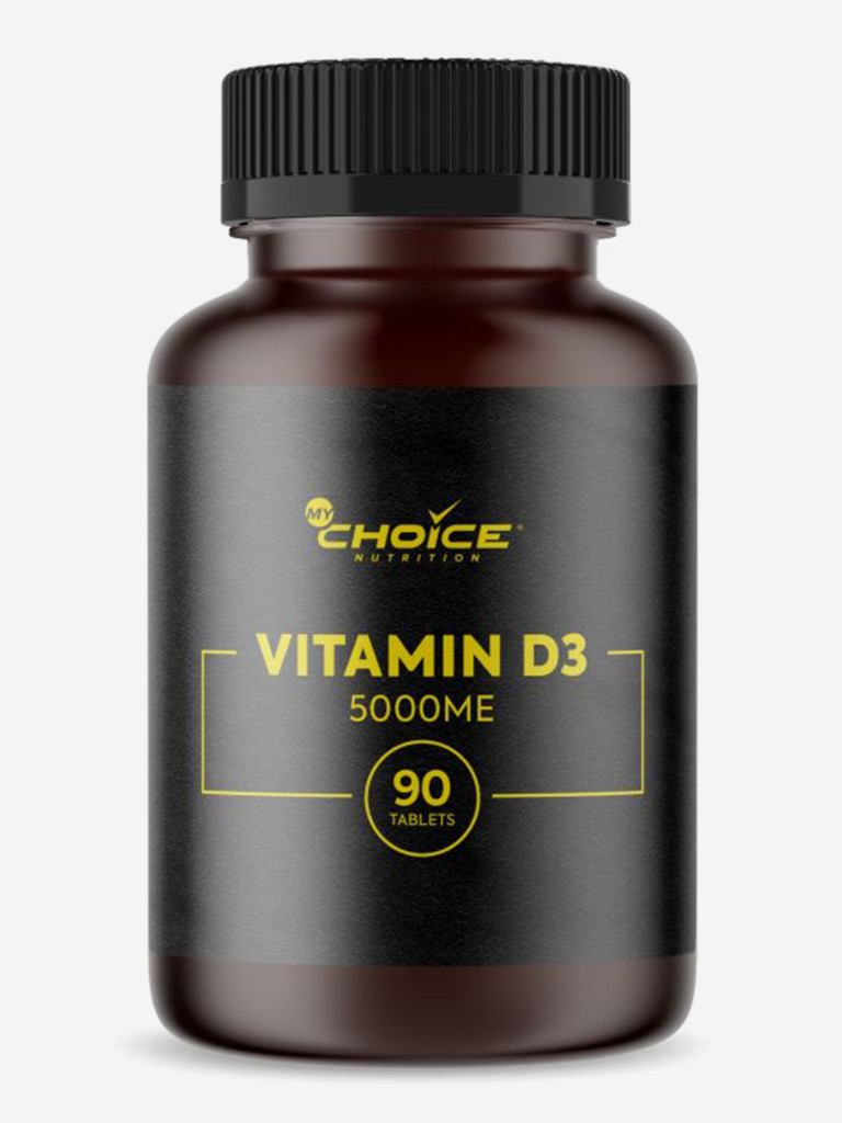 MyChoice Nutrition, БАД к пище Vitamin D3 (Витамин D3) 450 мг, 5000 ME, 90 таблеток