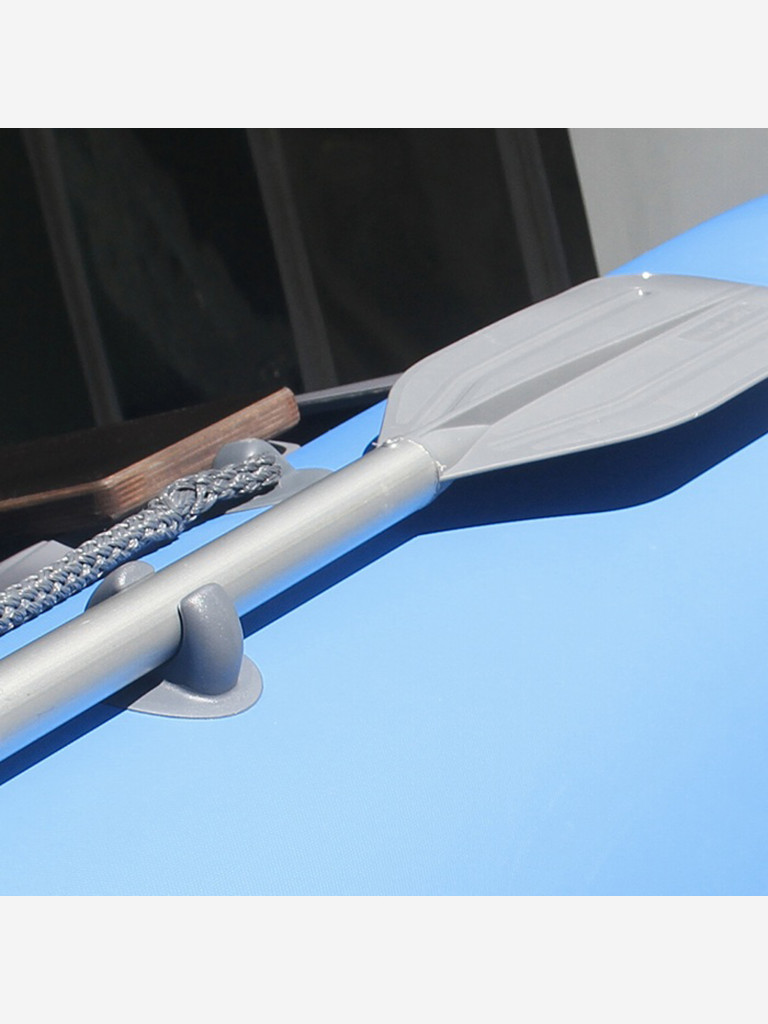 Лодка моторная Тайга-320, натяжное дно, серо-синяя