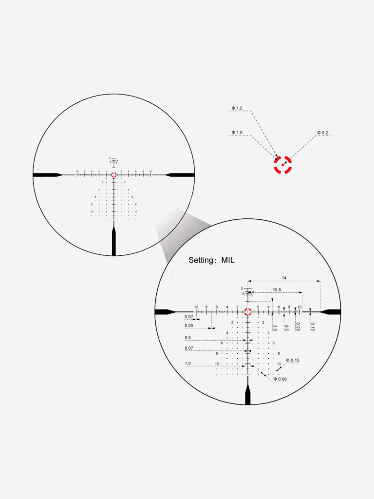Прицел оптический Vector Optics Continental 34mm ED 1-10x, с подсветкой