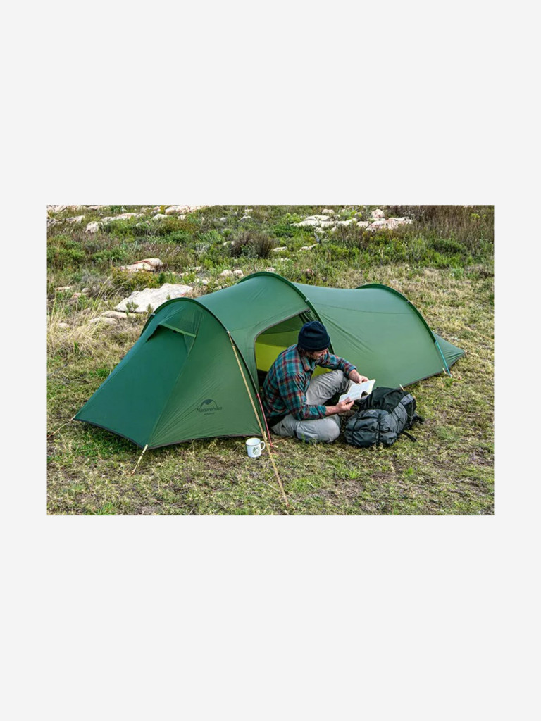 Палатка Naturehike Opalus Si 2-местная, алюминиевый каркас, зеленый