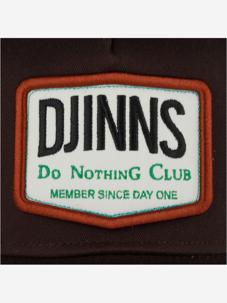 Бейсболка с сеточкой DJINNS HFT Nothing Club 2 HeatDye (коричневый)