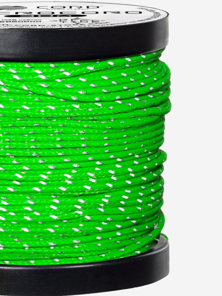 Микрокорд CORD катушка 30м светоотражающий (lime)