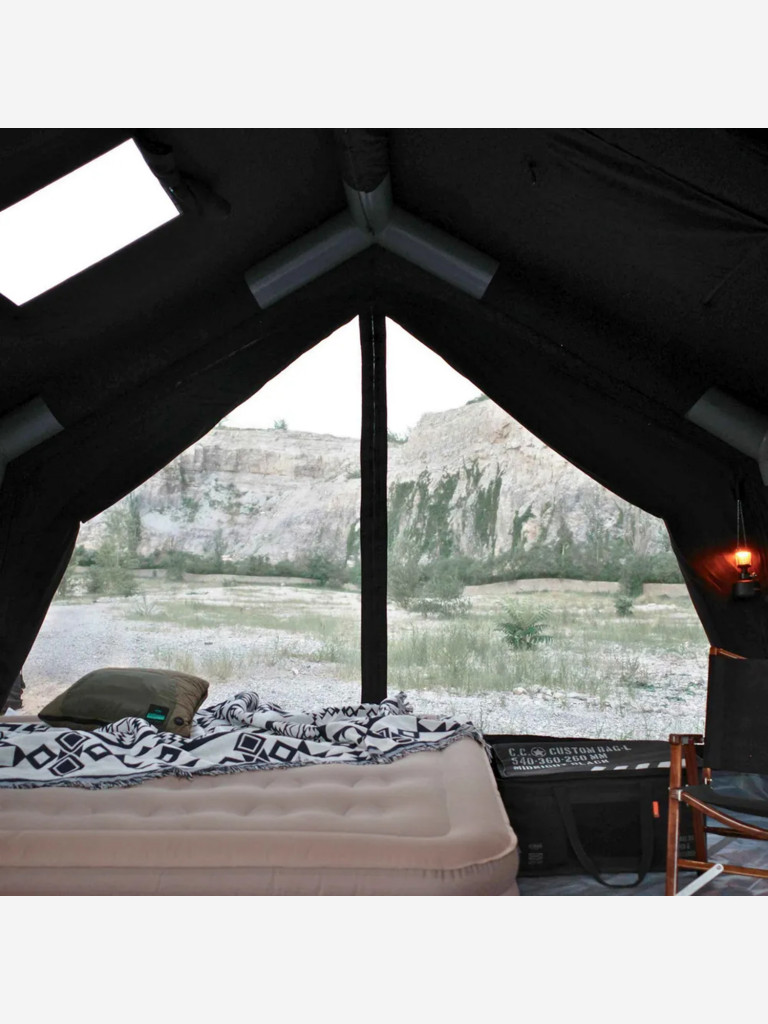 Надувная палатка Coody 13.68 Pro Black, 5–7 человек, 13.6 м², модульная система HUB