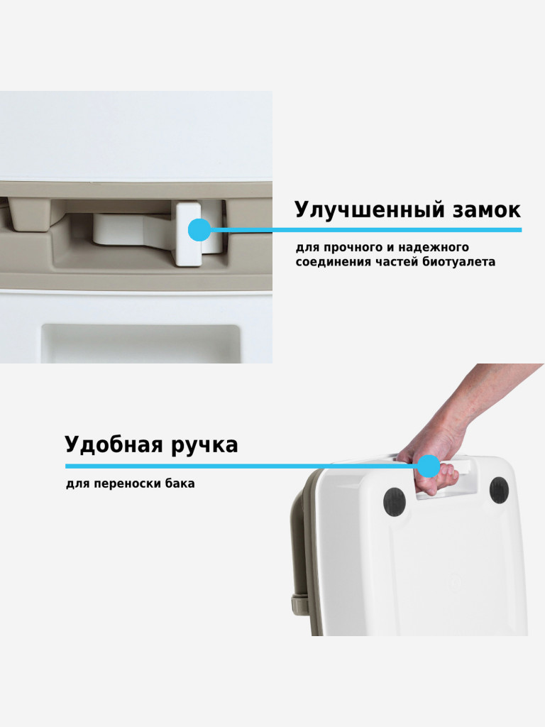 Биотуалет Lupmex 79112P 12л с индикатором с пробниками гранул