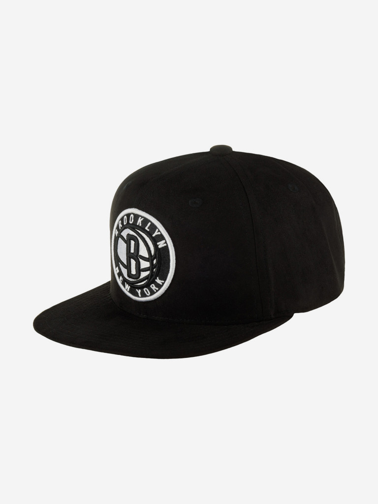 Бейсболка с прямым козырьком MITCHELL NESS HHSS7359-BNEYYPPPBLCK Brooklyn Nets NBA (черный)