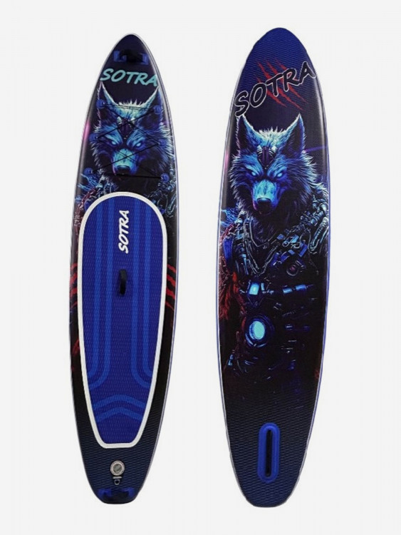 Сапборд SOTRA Wolf 350х84х15 см (доска, весло, плавник, насос, ремкоплект, трос страховочный, сумка для переноски)
