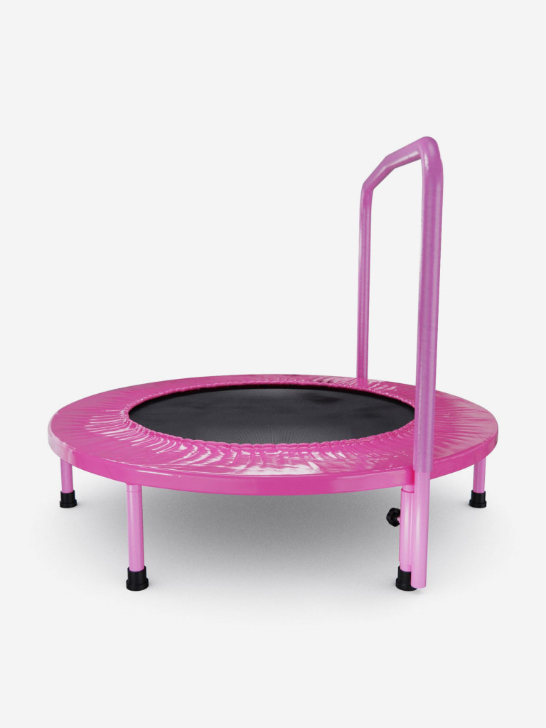 Батут с поручнем DFC JUMPFIT 36'' розовый