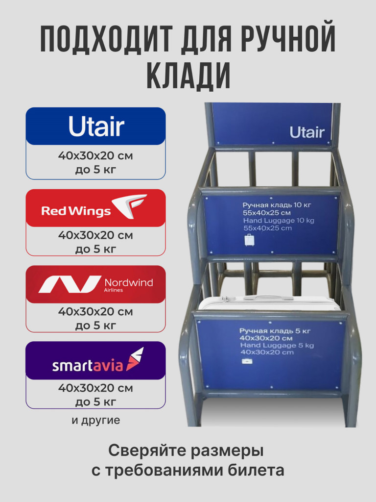 Чемодан Tevin XS ручная кладь пластиковый неубиваемый
