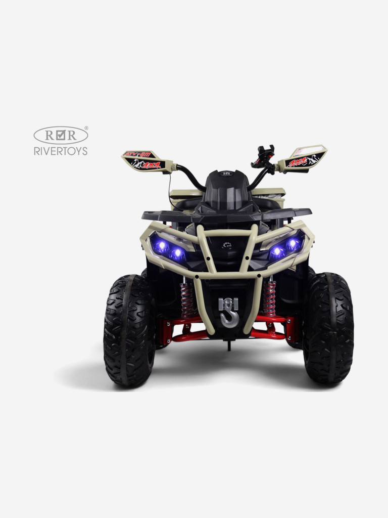 Детский электроквадроцикл RIVERTOYS Z111ZZ бежевый