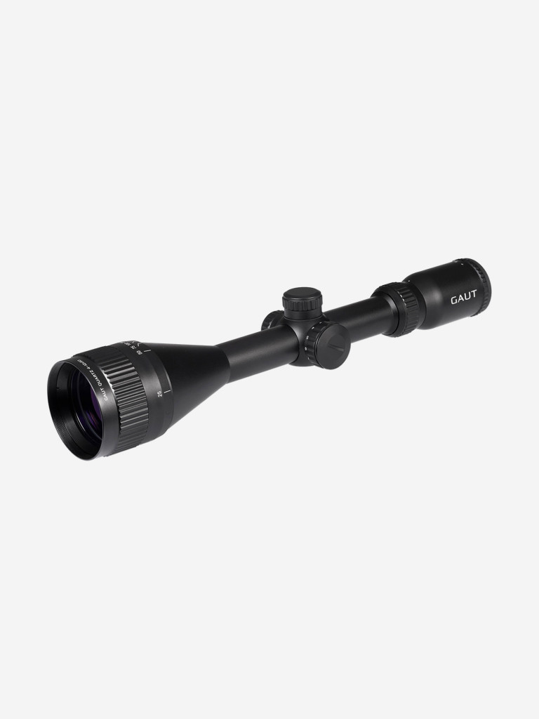 Прицел Gaut Quartz 4-12x50, AO-параллакс, сетка 2 (Mil-Dot), подсветка красная, 25.4мм, поправки 1/4 МОА