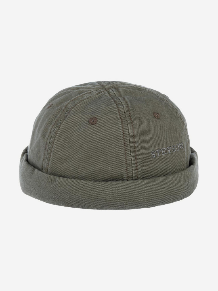 Шапка докер STETSON 8831101 DOCKER COTTON (оливковый)