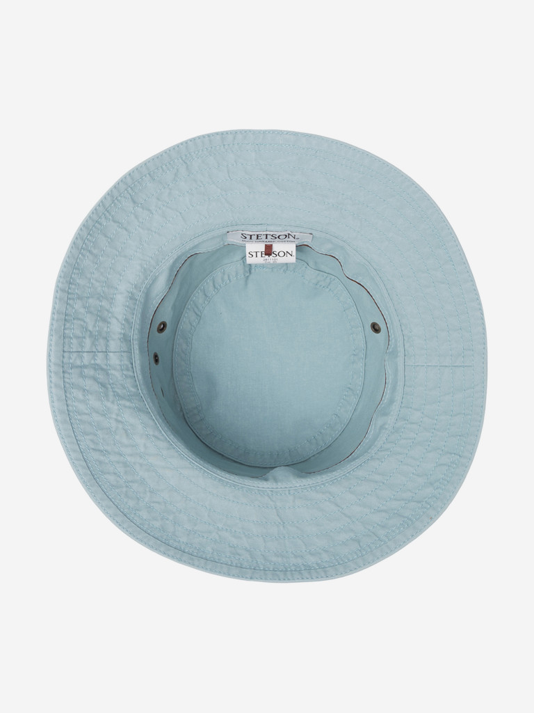 Панама STETSON 2811101 BUCKET DELAVE ORGANIC COTTON (голубой)