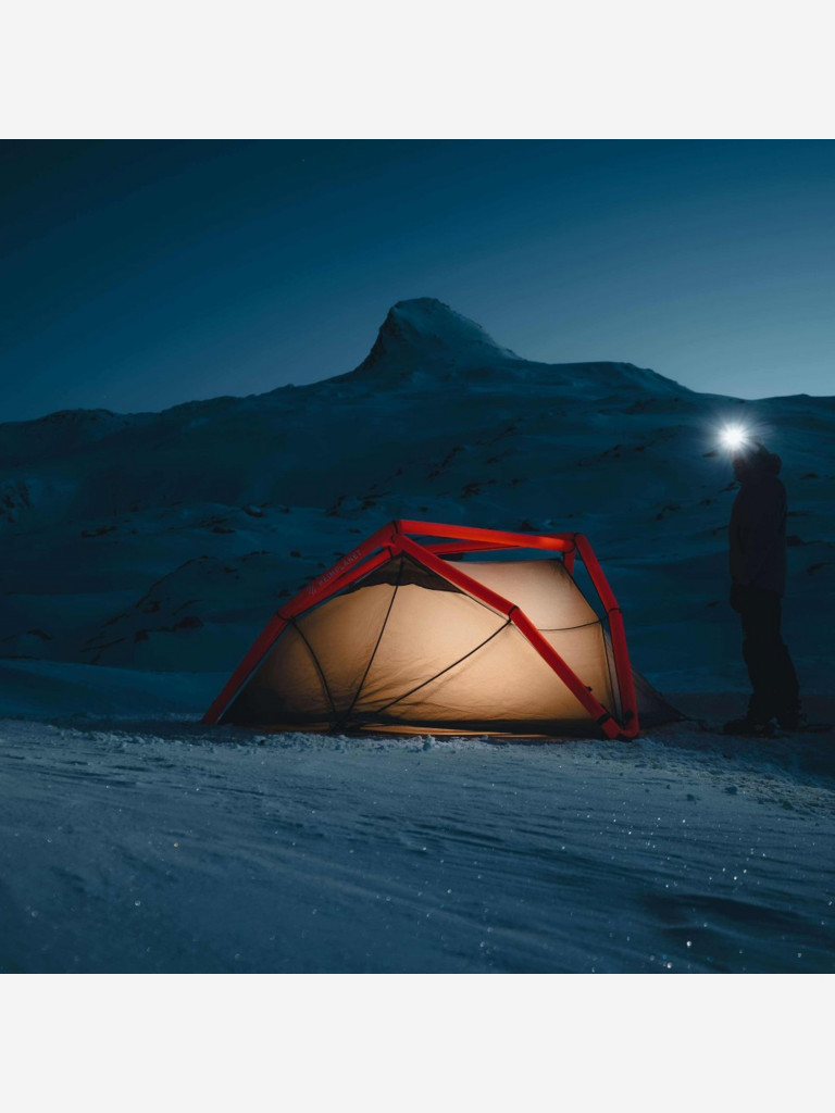 Палатка надувная для кемпинга HEIMPLANET KIRRA 4-season, Neon Red