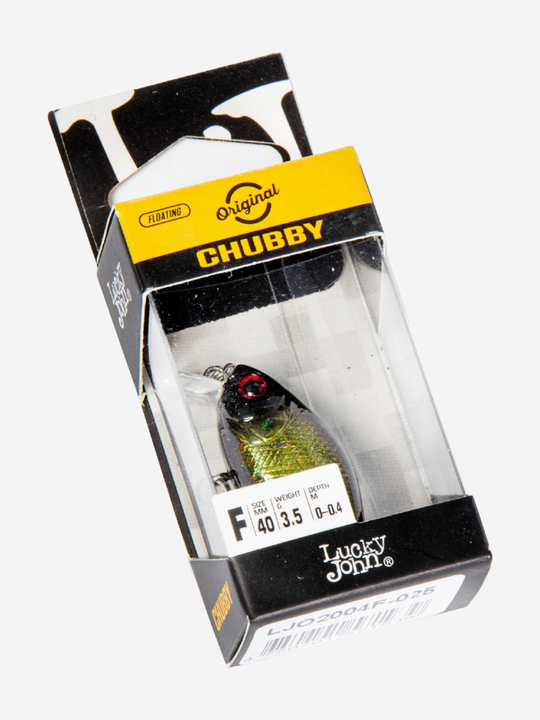 Воблер LUCKY JOHN Original CHUBBY F, длина 4 см, крэнк для щуки, голавля, жереха, язя, окуня