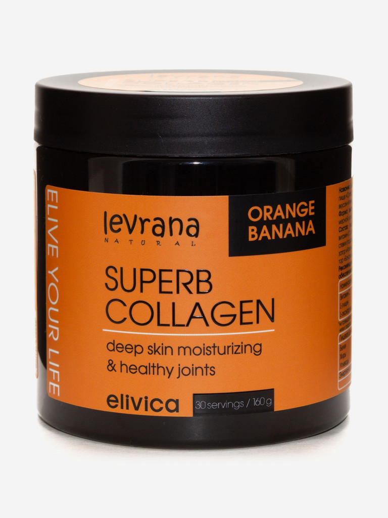 Коллаген Orange-banana elivica «Superb Сollagen»  со вкусом «Апельсин-банан», 500 мл,