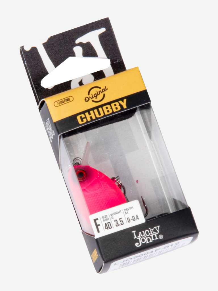 Воблер LUCKY JOHN Original CHUBBY F, длина 4 см, крэнк для щуки, голавля, жереха, язя, окуня