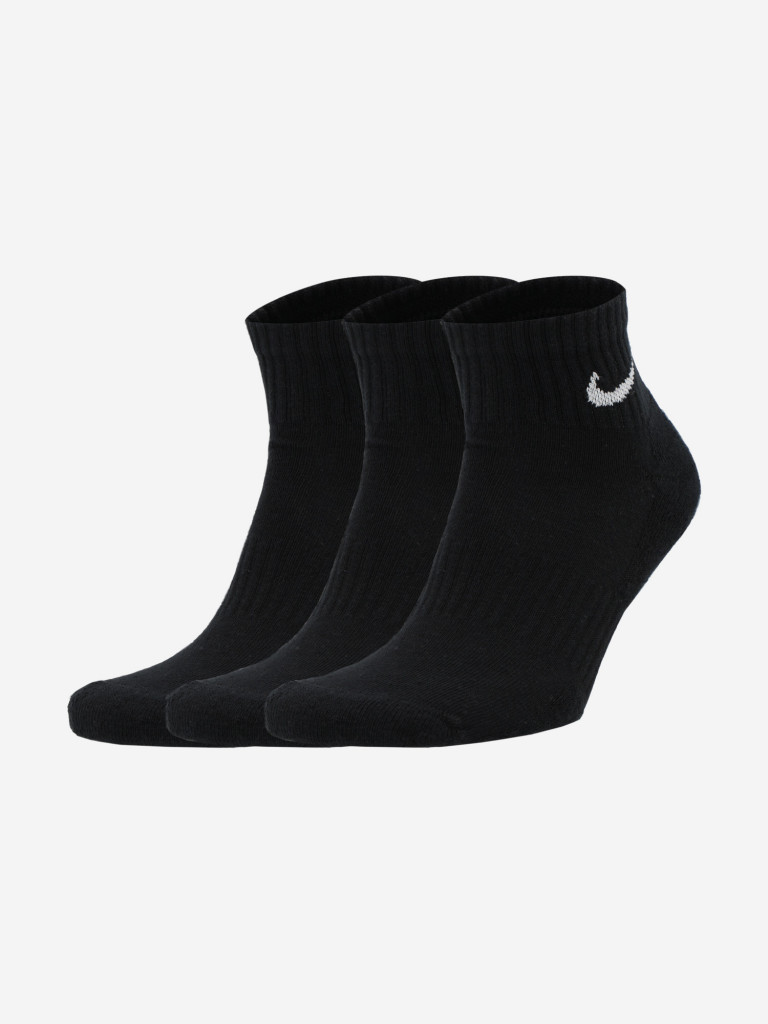 Носки Nike Everyday Cushion, 3 пары черный цвет — купить за 1749 руб. со  скидкой 30 %, отзывы в интернет-магазине Спортмастер