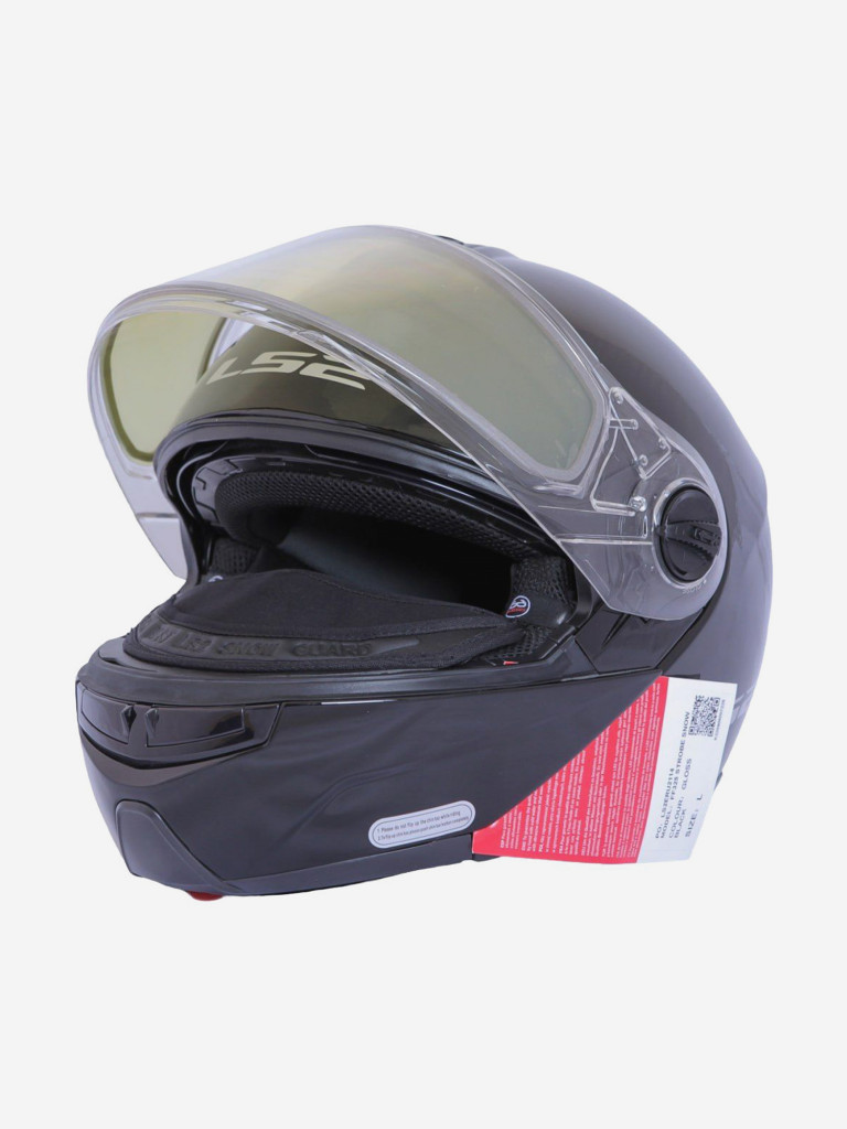 Мотошлем FF325 STROBE SNOW Solid LS2 (черный глянцевый)