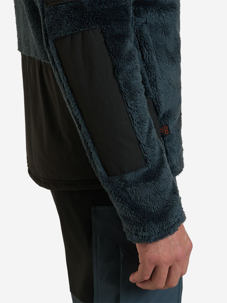 Кофта мужская HUT BORON на молнии для охоты, тёмно-серый / чёрный