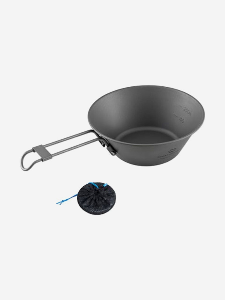 Ковшик со складными ручками KingCamp 450ml Titanium Sierra cup