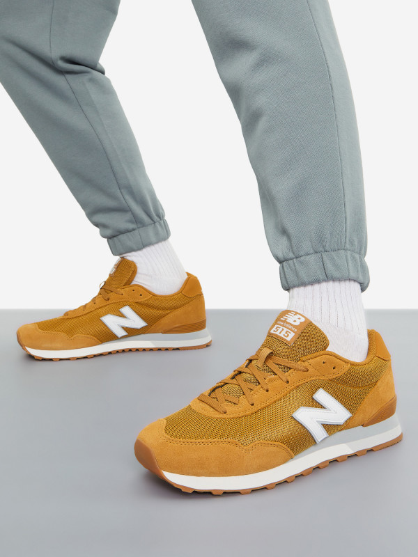 Кроссовки мужские New Balance 515 горчичный/белый цвет — купить за 12039 руб. со скидкой 30 %, отзывы в интернет-магазине Спортмастер