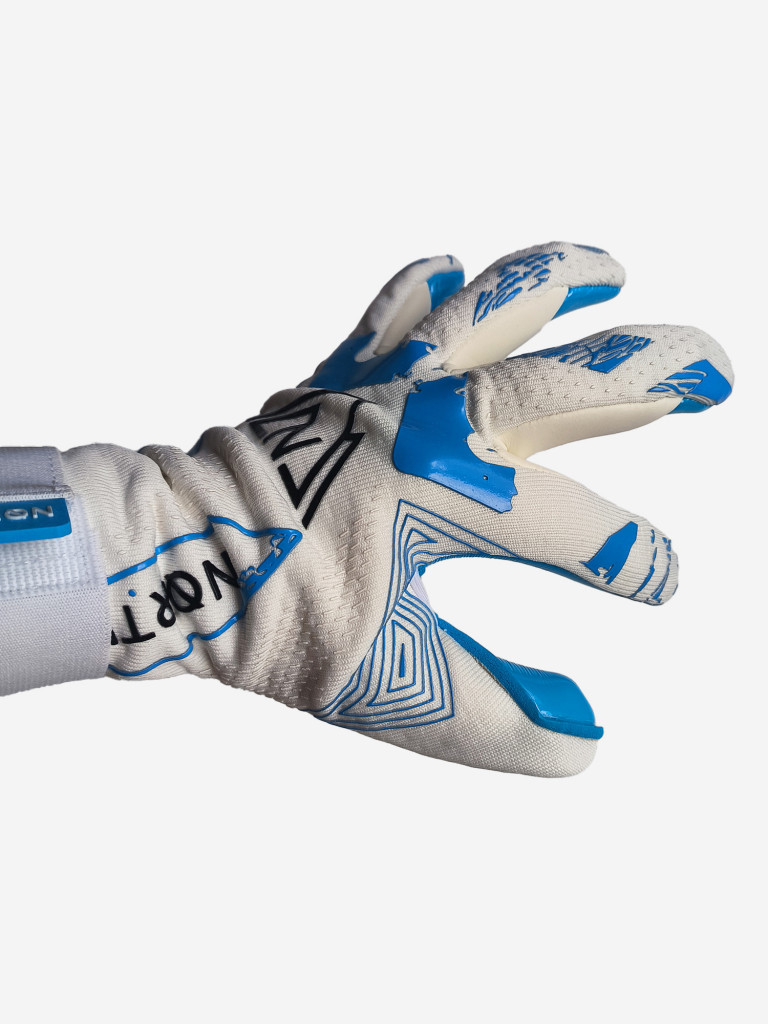 Вратарские перчатки Northstein Nivex Pro AL4, бело-синие