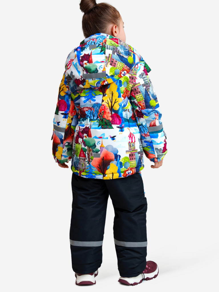 Комплект зимний для девочек: куртка, полукомбинезон PlayToday