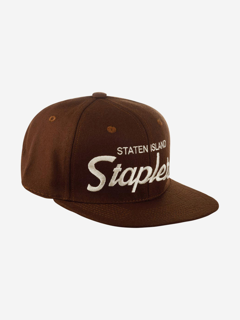 Бейсболка с прямым козырьком HOOD 100-MWL001-NY024-ST Stapleton, NY (коричневый)