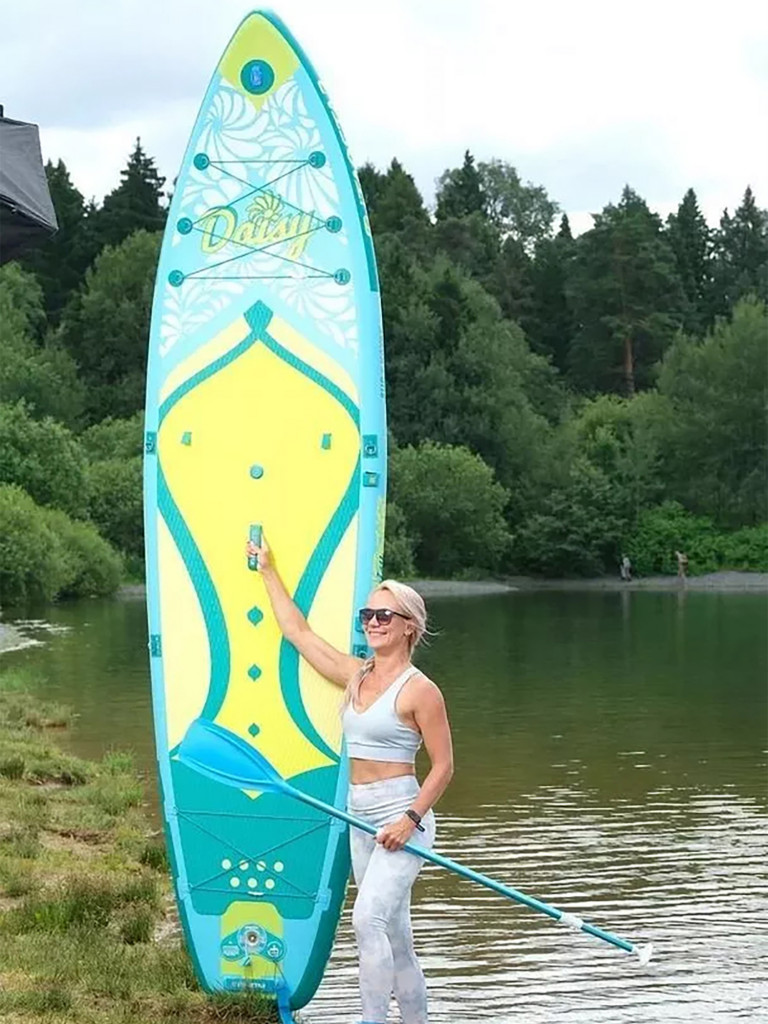 Сапборд надувной iTaoStar Daisy Elegant blue, 350x89x15 см