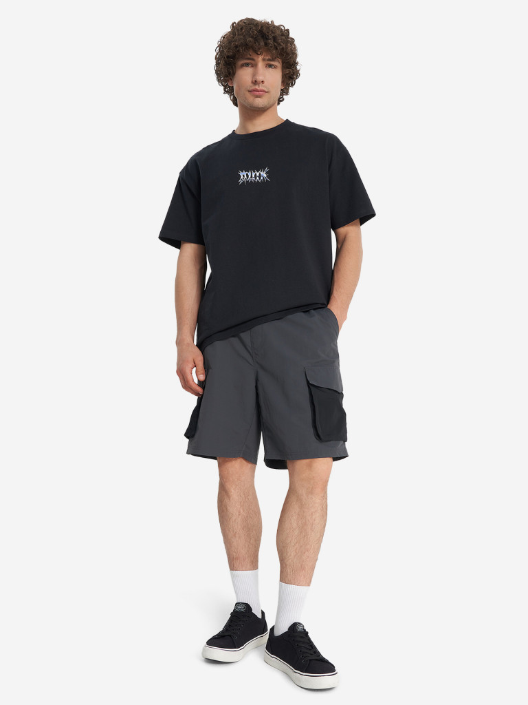 Футболка мужская оверсайз Quiksilver Mercury Chrome Lightning