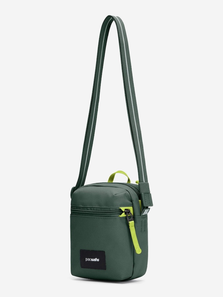 Сумка антивор Pacsafe GO Micro Crossbody, зеленый, 1,5 л.