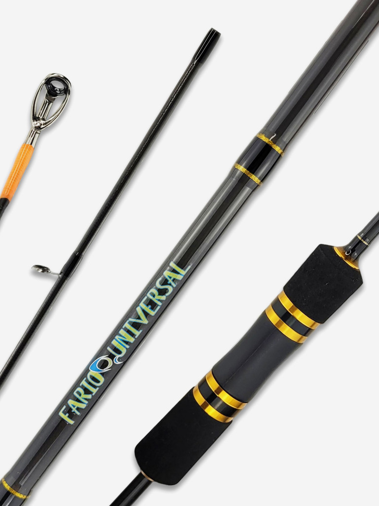 Спиннинг для рыбалки Fish Crystal FARIO UNIVERSAL FNTU602UL-21 (1.80м 2-8гр), полая вершинка, 2 секц