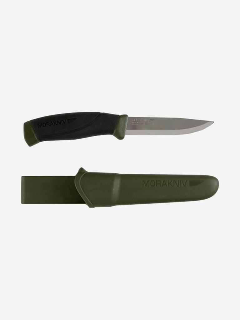 Нож охотничий Morakniv Companion тактический, туристический, углеродистая сталь, клинок 104 мм