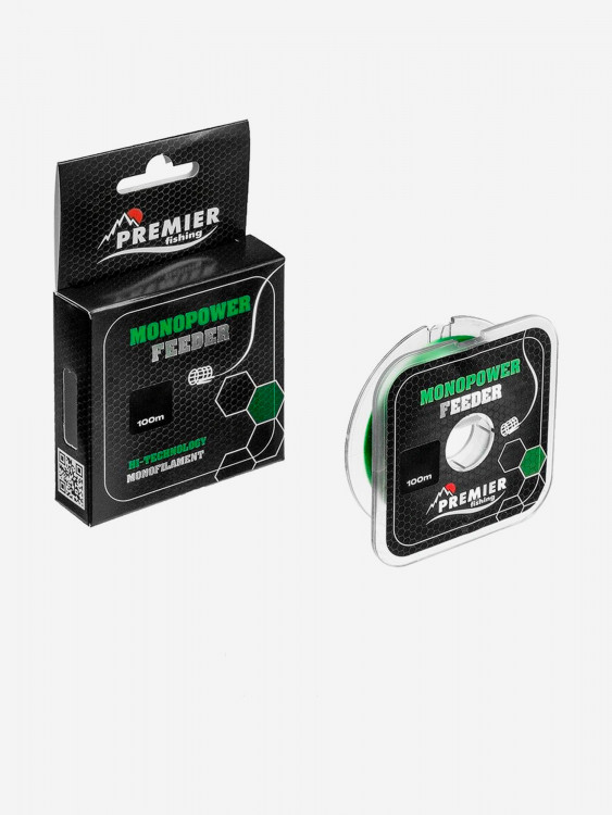 Леска для рыбалки Premier Fishing MONOPOWER FEEDER Nylon 0,30мм, 100м, 8кг, зеленый