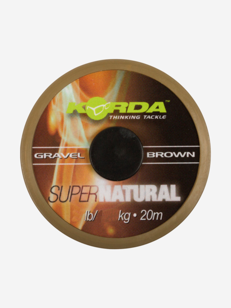 Поводковый материал KORDA Super Natural Gravel Brown 25lb 20м