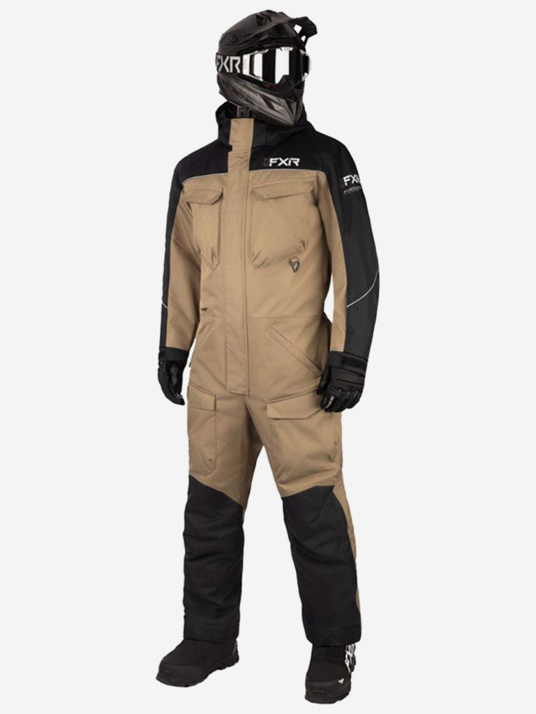 Комбинезон снегоходный мужской FXR Excursion с утеплителем, Canvas-Black, 3XL