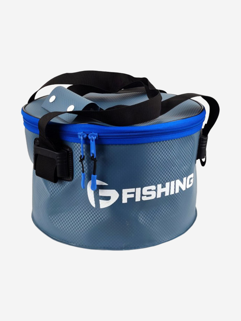 Ведро для прикормки с крышкой EVA F-FISHING 30х18см