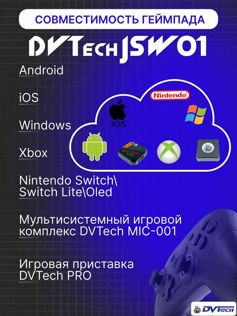 Беспроводной геймпад DVTech JSW01