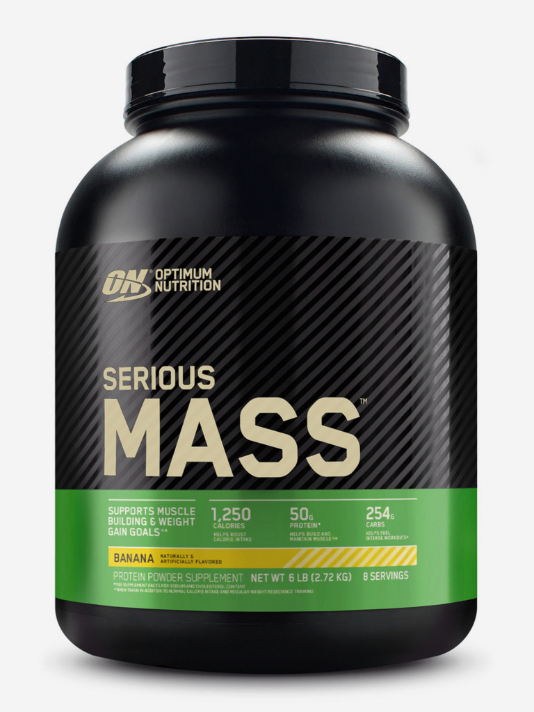 Гейнер Serious Mass (2720 г) - Банан черный цвет — купить за 5730 руб. со  скидкой 30 %, отзывы в интернет-магазине Спортмастер