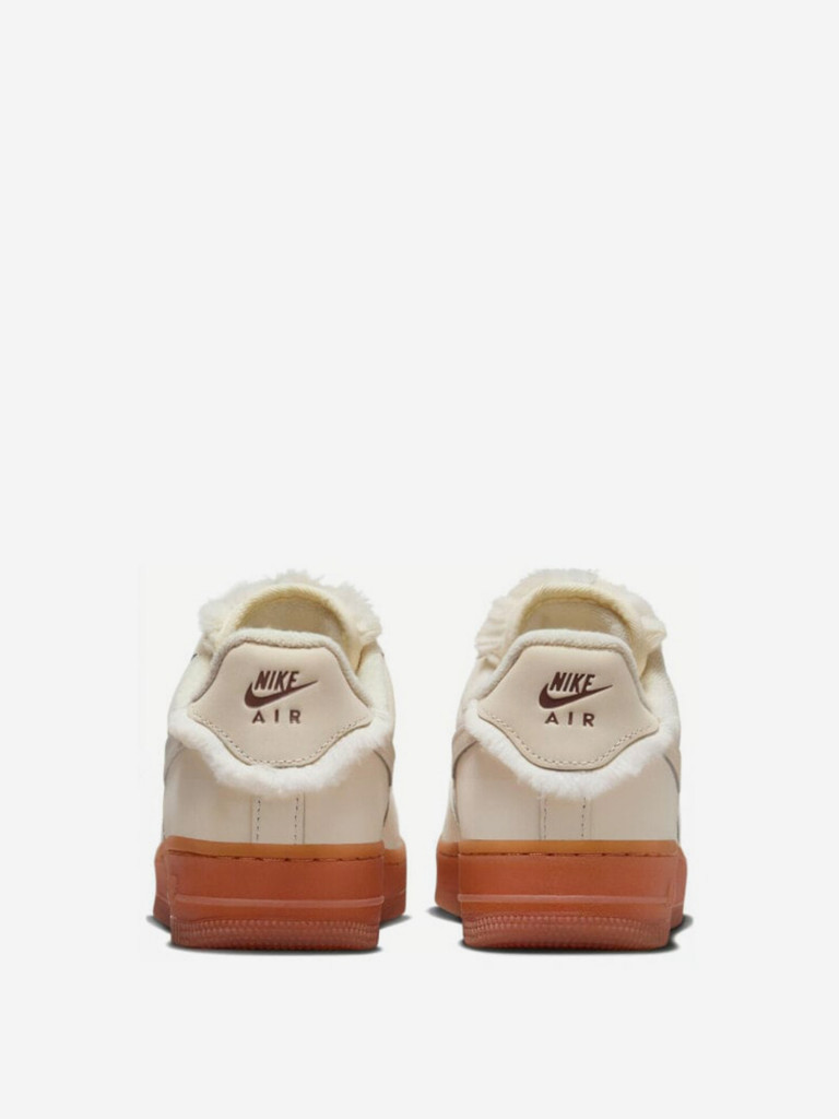 Кроссовки Nike Air Force 1 Sail Gum Faux Fur