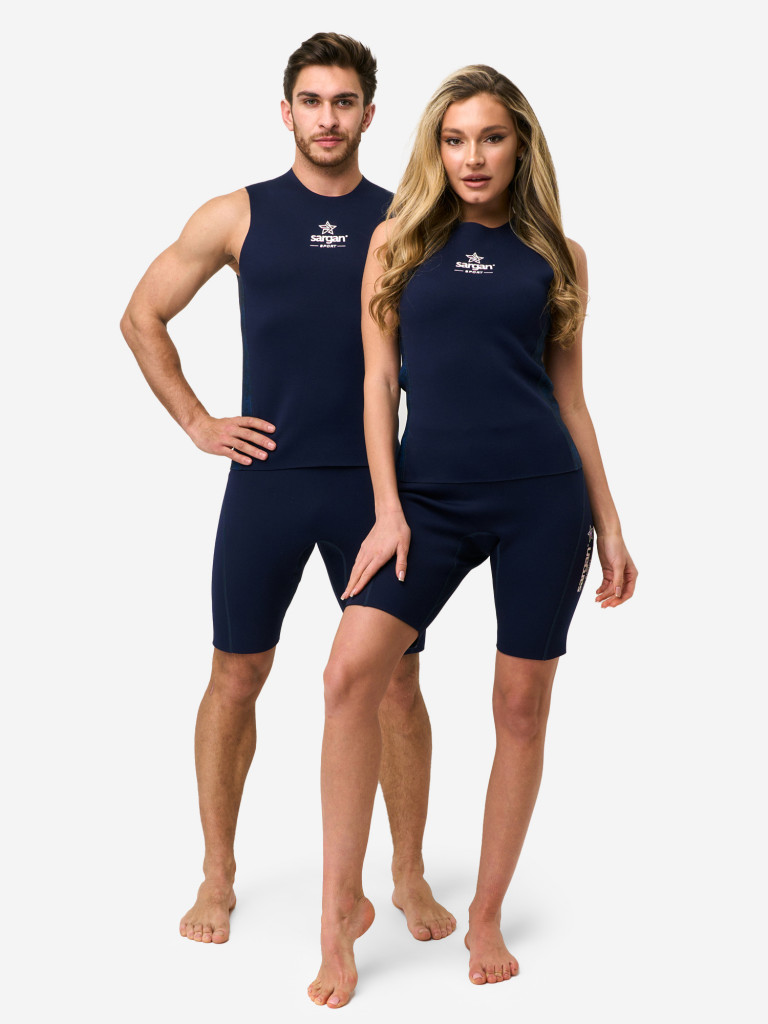 Шорты неопреновые мужские 2мм на затяжке для водного спорта SARGAN Sport