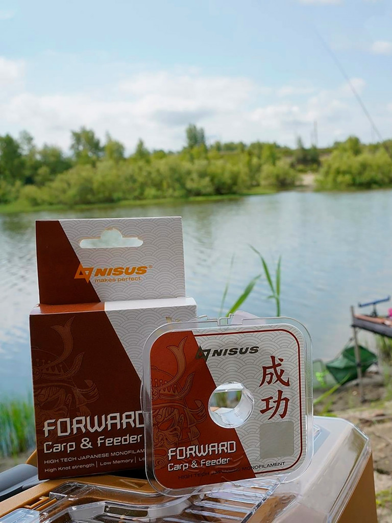 Леска для рыбалки Nisus FORWARD Carp & Feeder brown Nylon 0,261mm (N-FСF-0261-100) 10 штук по 100 м