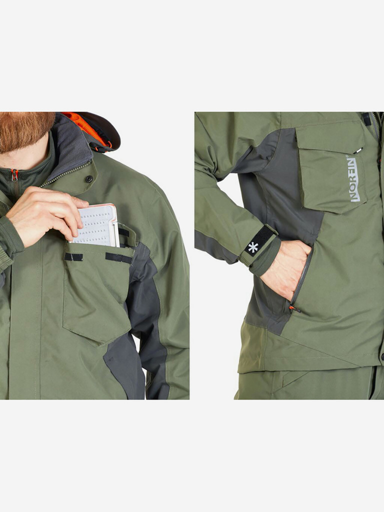 Костюм демисезонный Norfin ALPHA (куртка+полукомбинезон) для рыбалки и охоты