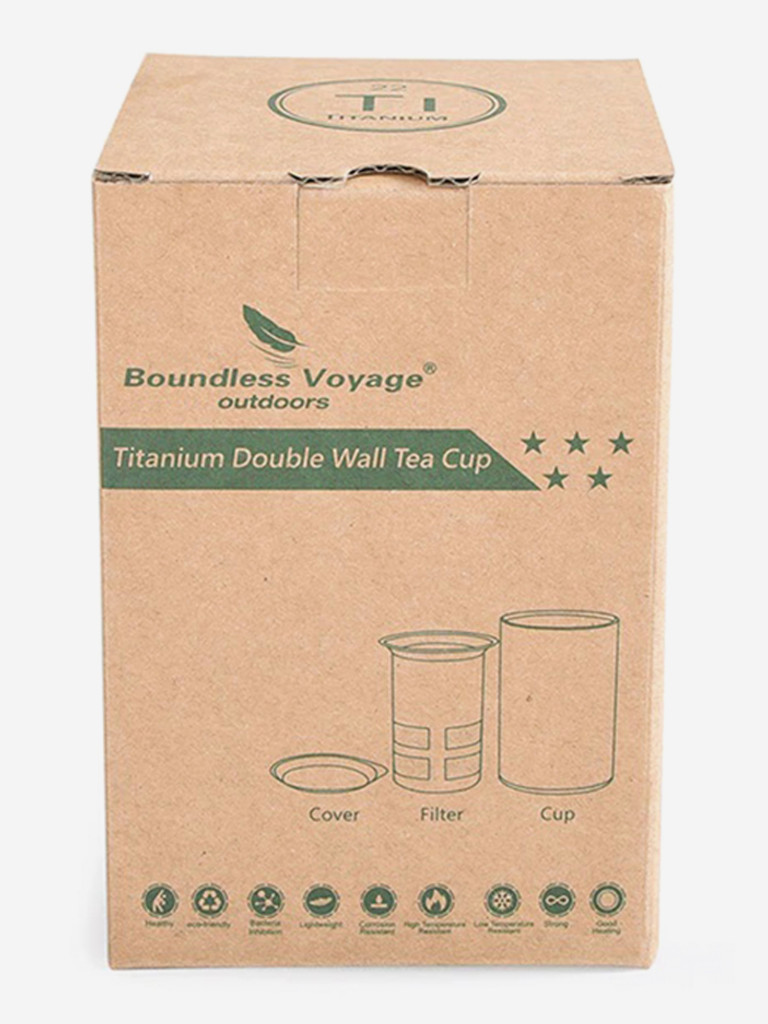 Кружка с фильтром Boundless Voyage титановая, 350 мл