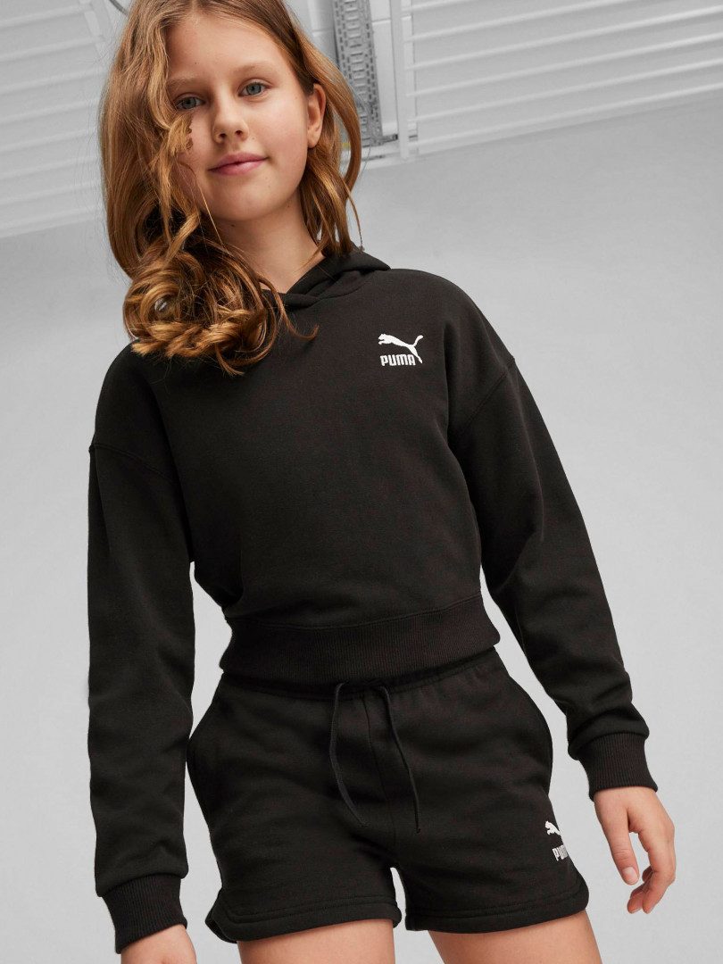 фото Худи для девочек puma better classic, черный