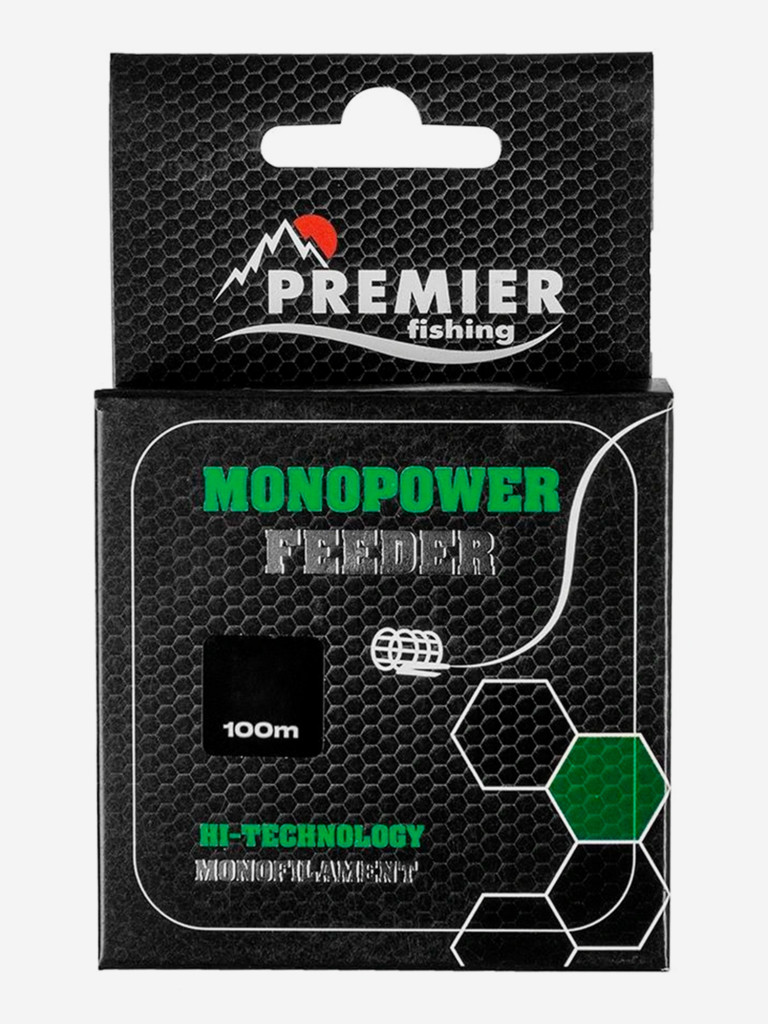 Леска для рыбалки Premier Fishing MONOPOWER FEEDER Nylon 0,50мм, 100м, 22,5кг, зеленый