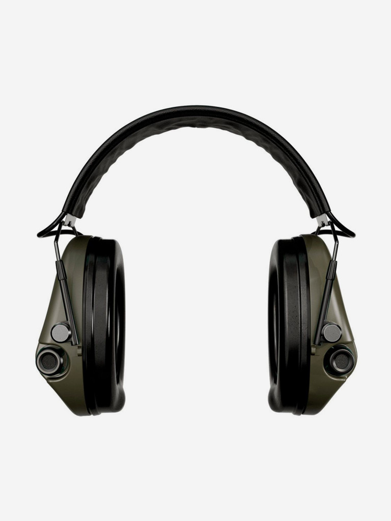 Активные наушники для стрельбы Sordin MSA Supreme Pro-X Slim, SNR 26 дБ, оголовье кожа, хаки